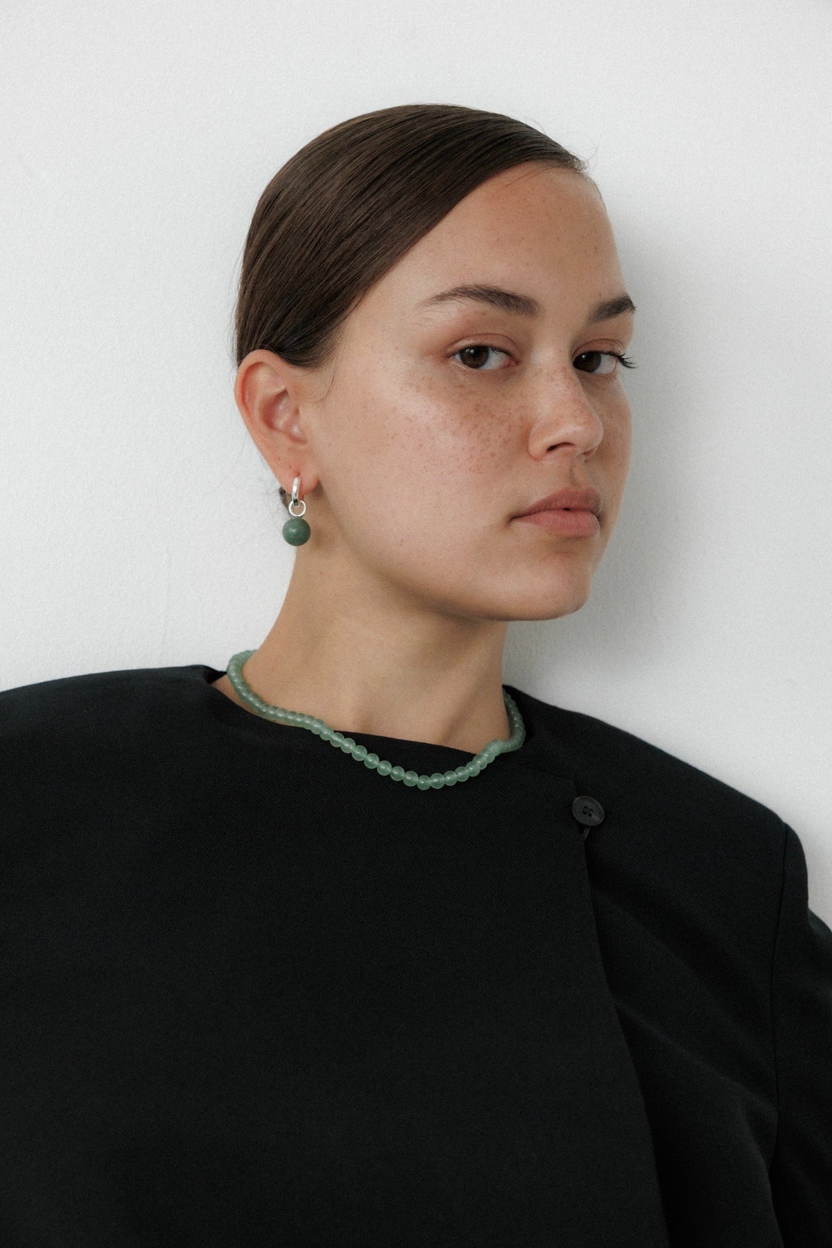 Grace Earrings Aventurine Silver Stellar Whispers