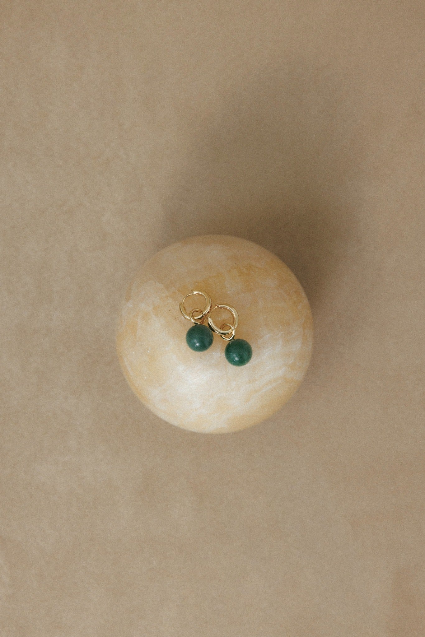 Grace Earrings Aventurine Gold Stellar Whispers