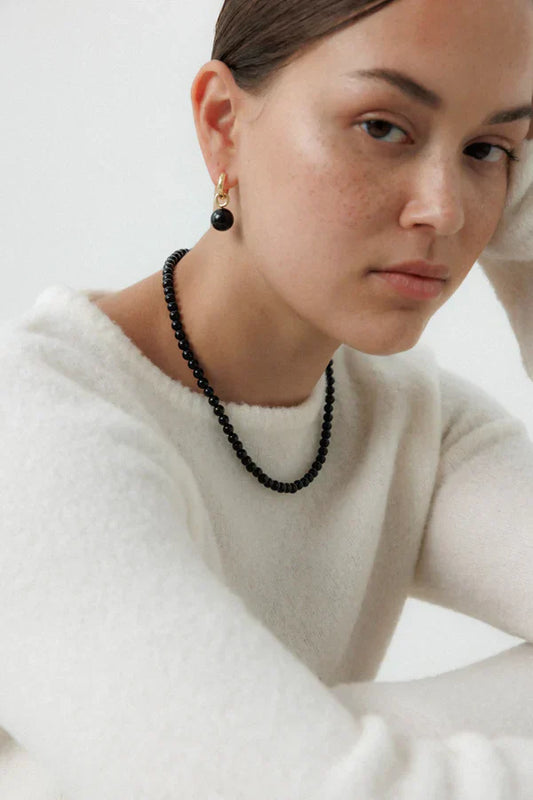 Quiet Authority: Why Black Onyx Necklaces are the New 2026 "Power Tie"