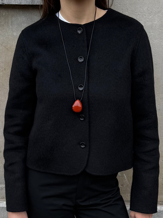 red jasper pendant necklace