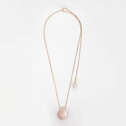 Rose Quartz pendant necklace by Stellar Whispers, a crystal for love