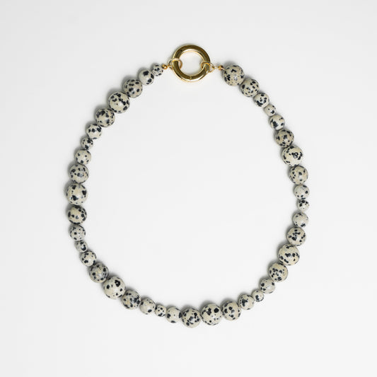 Spotted Sophistication: Styling Your Dalmatian Jasper Necklace for the "Eclectic Minimalist" Aesthetic Stellar Whispers