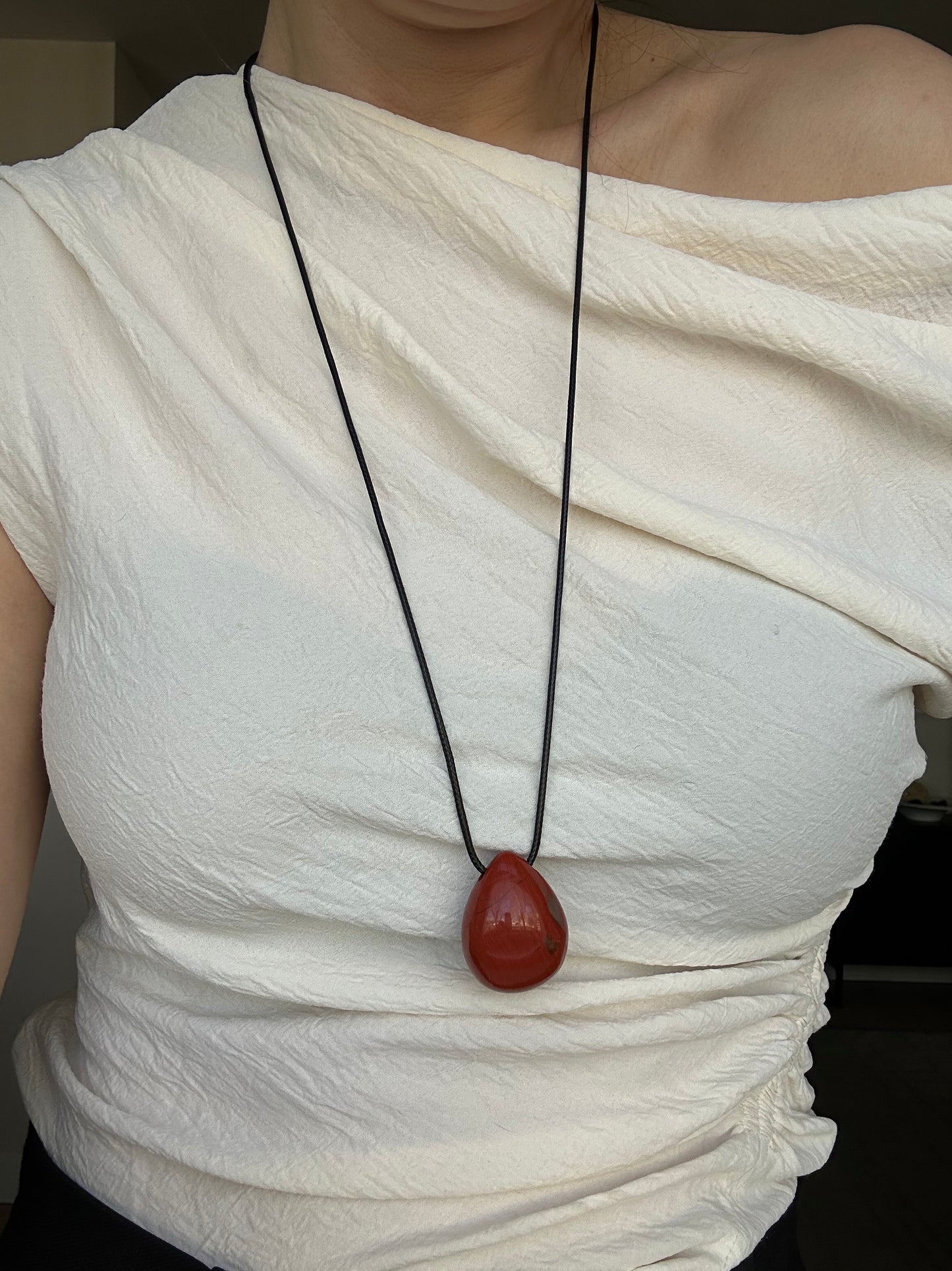 Lumi Pendant Necklace Red Jasper Stellar Whispers