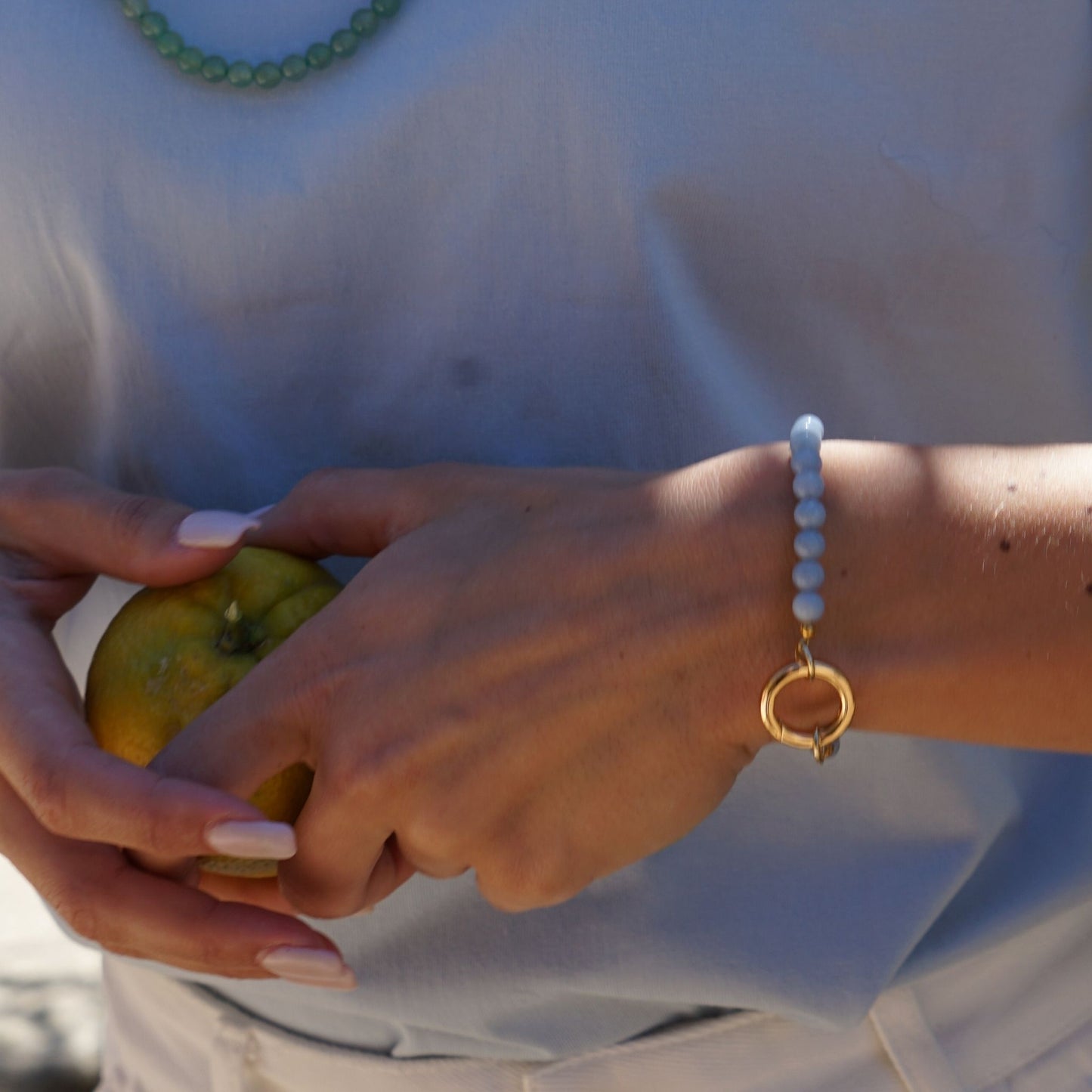 Angelite Essence Bracelet