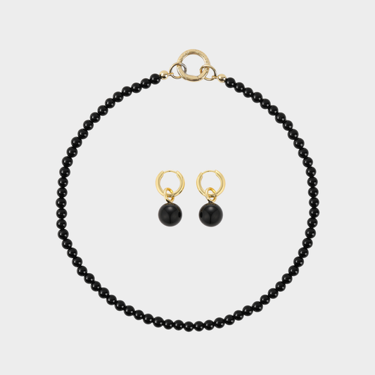 Black Onyx Energy Set - 42cm Stellar Whispers