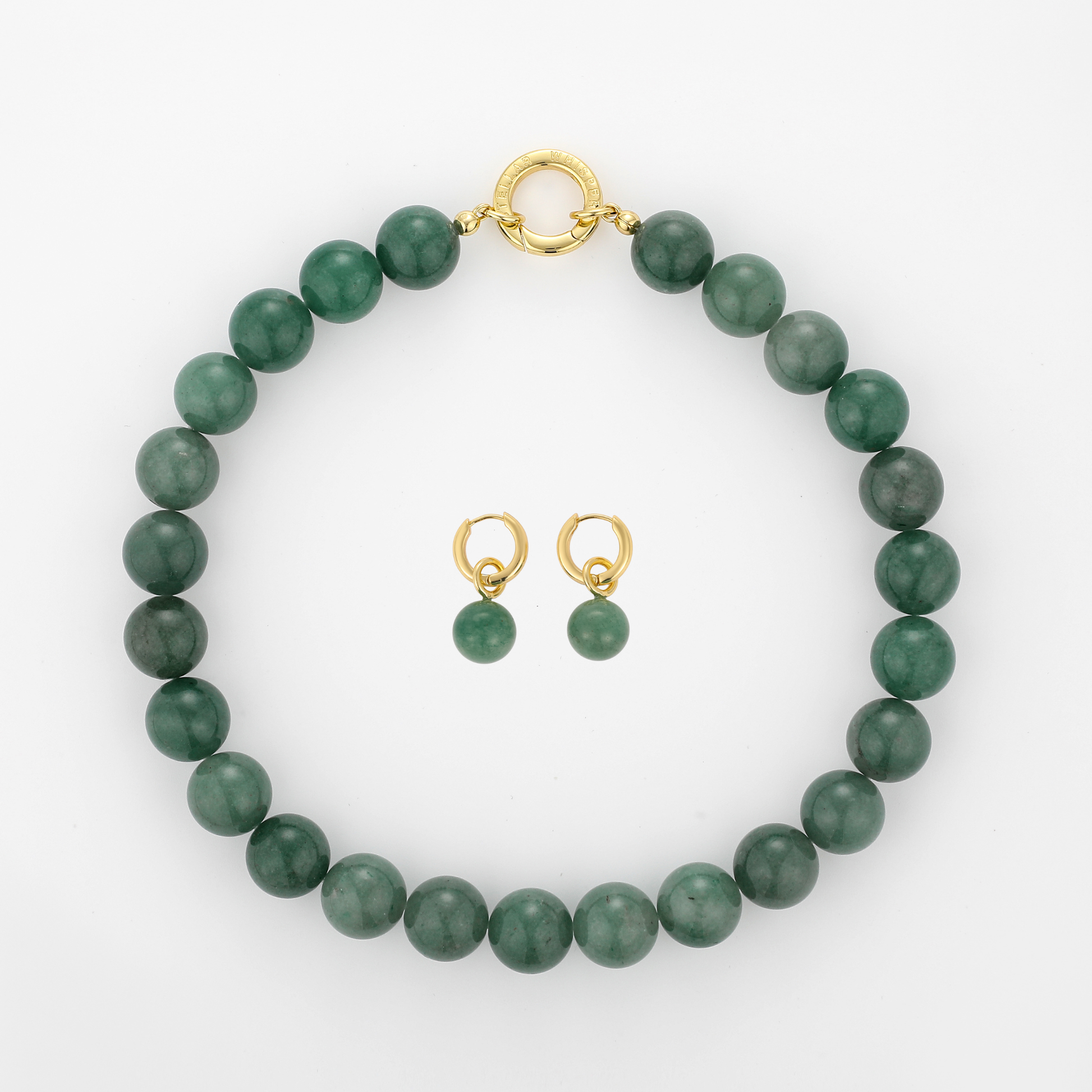Grace Aventurine Set Gold - 42 cm Stellar Whispers