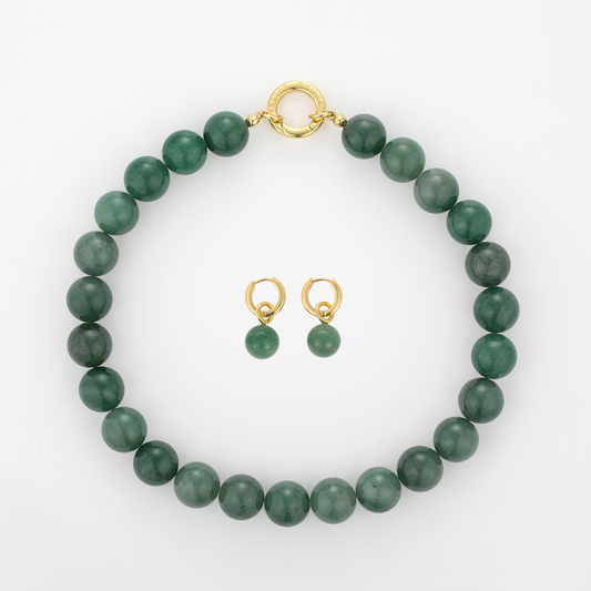 Grace Aventurine Set Gold - 42 cm Stellar Whispers