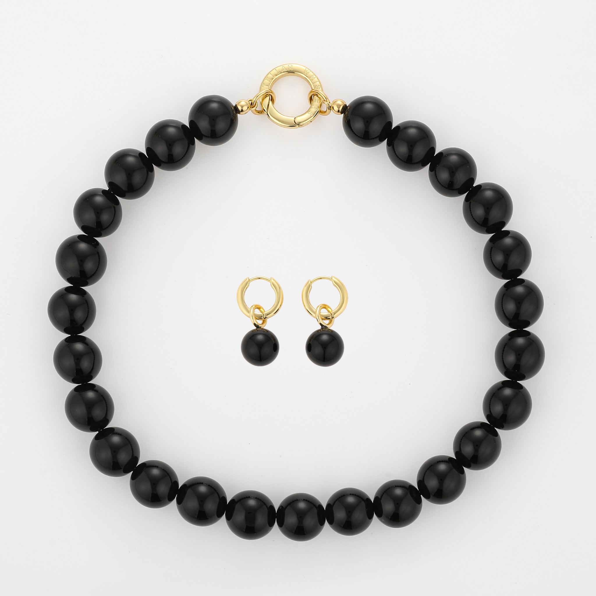Grace Set Black Onyx Gold - 42cm