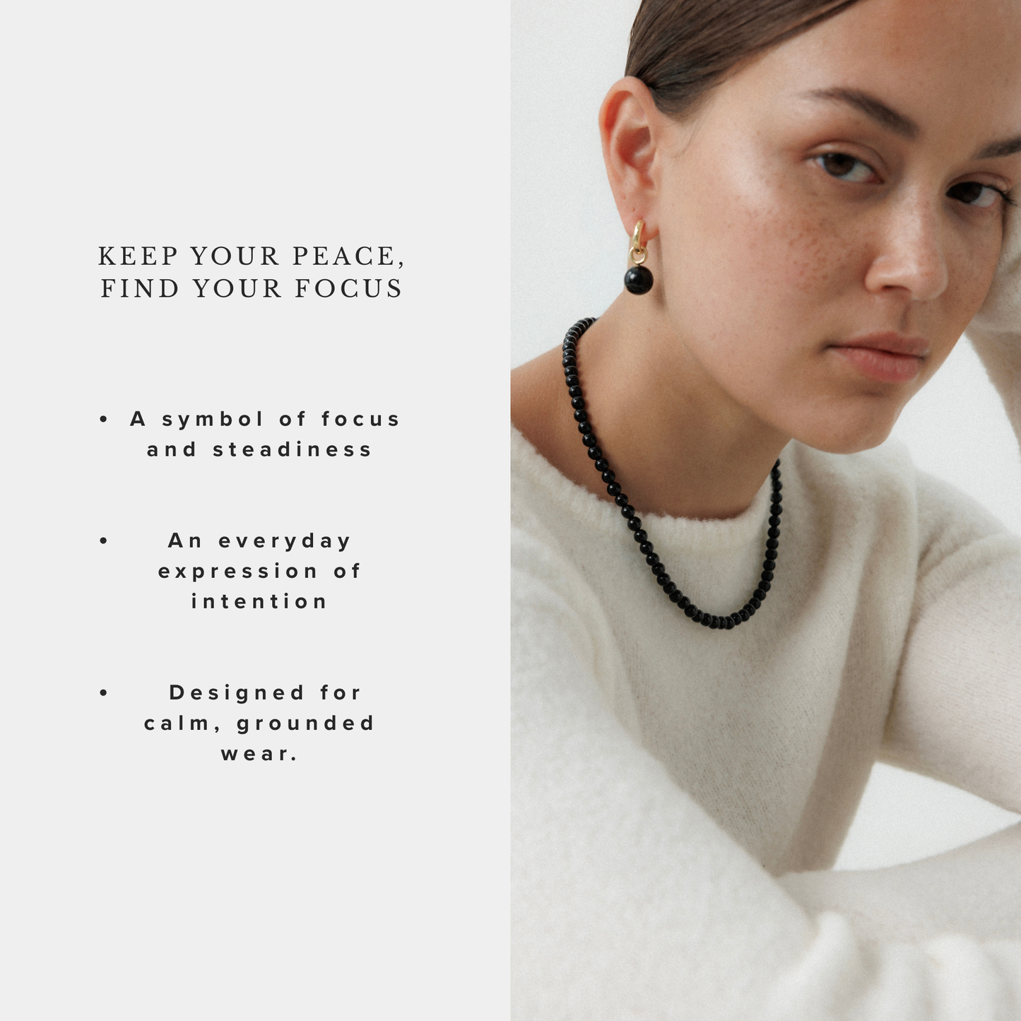 Black Onyx Essence Necklace Stellar Whispers