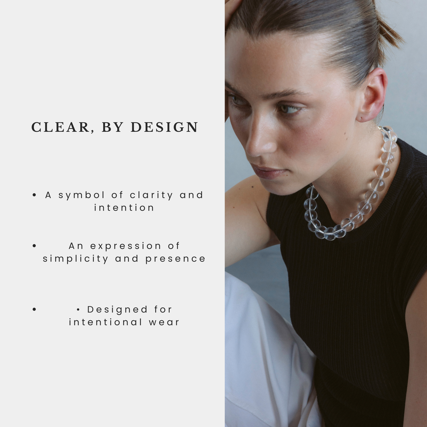 Grace Clear Quartz Necklace Stellar Whispers