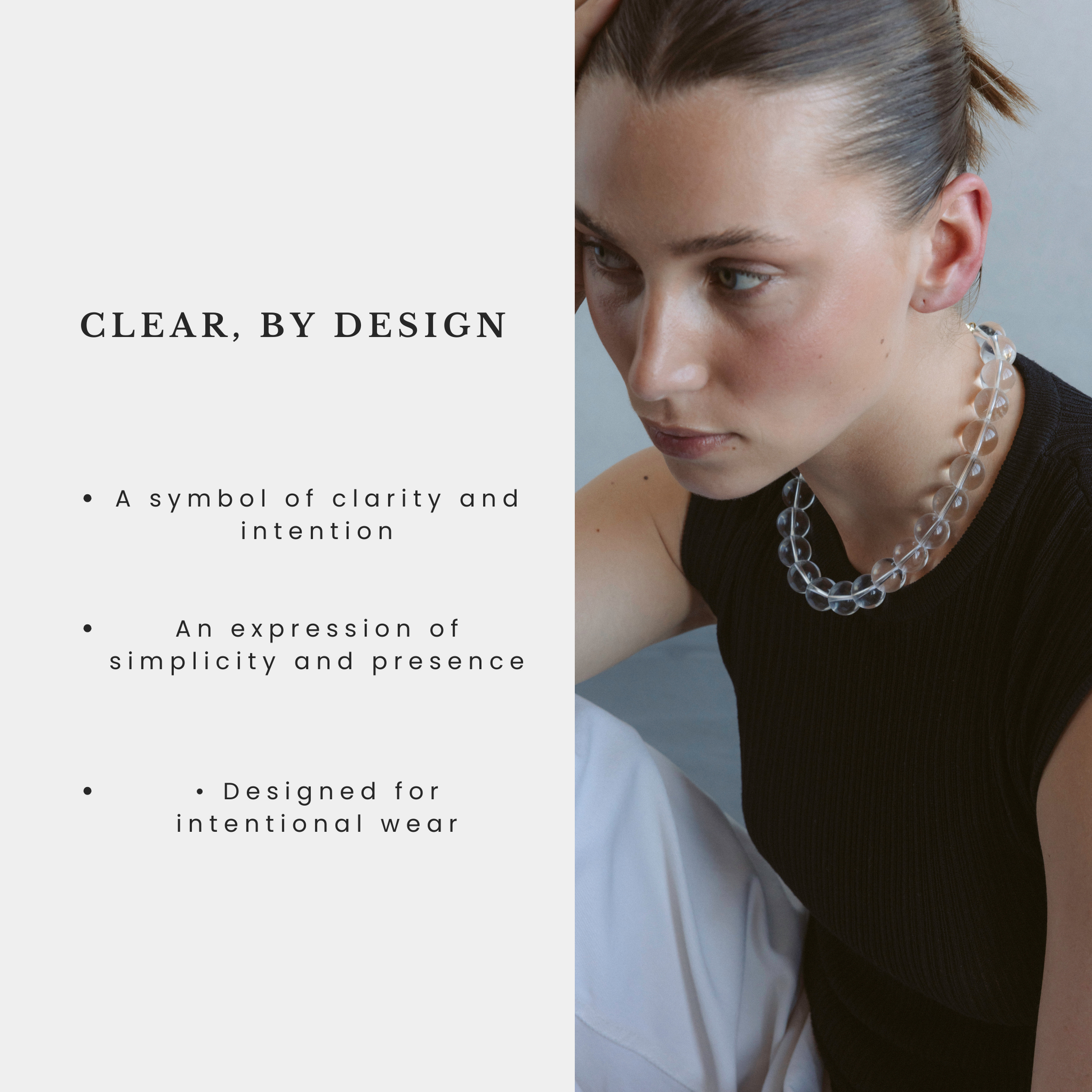 Grace Clear Quartz Necklace Stellar Whispers