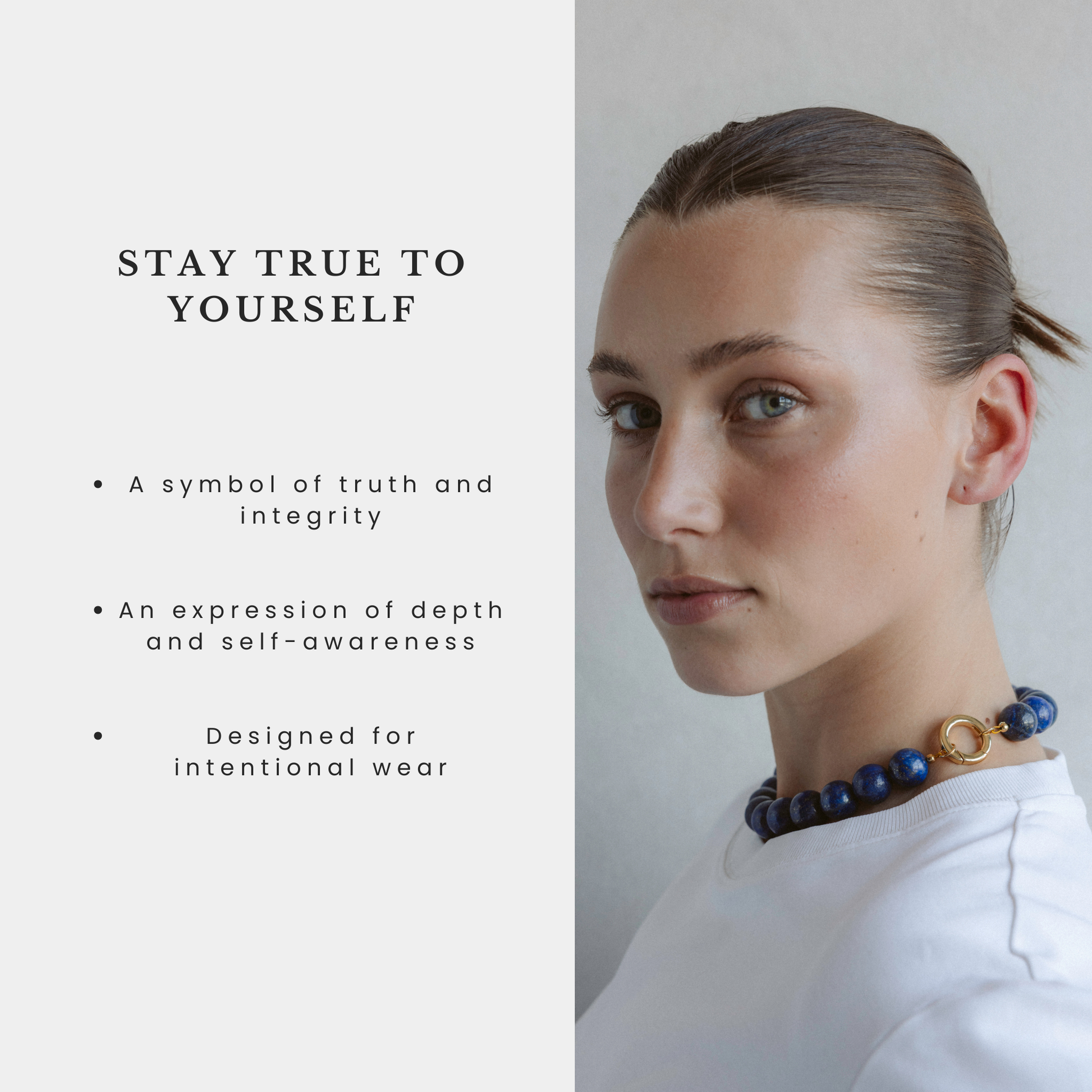 Grace Lapis Lazuli Necklace Stellar Whispers