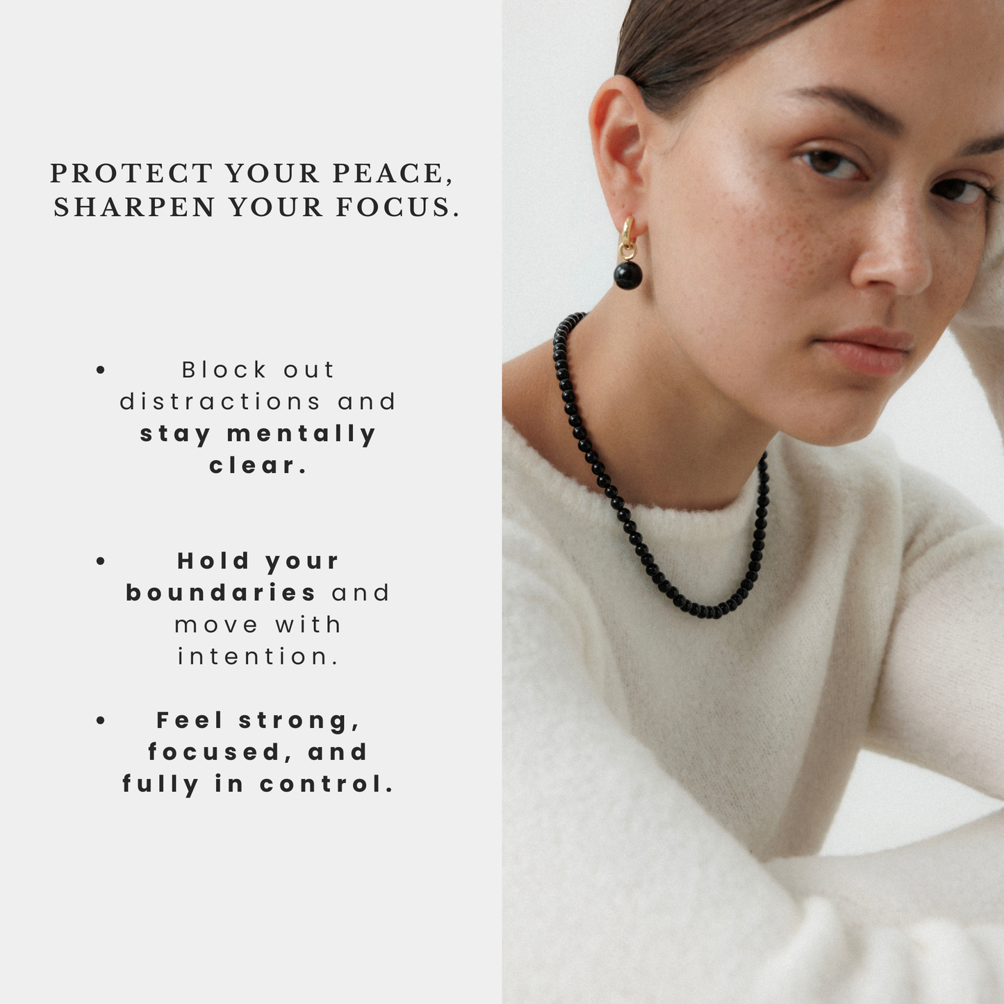 Grace Earrings Black Onyx Gold Stellar Whispers