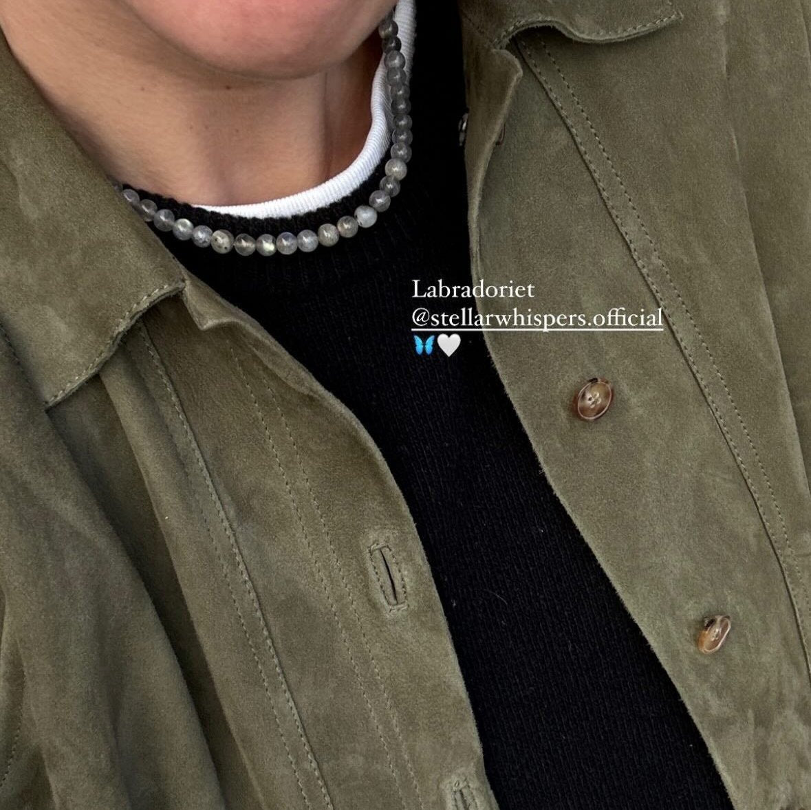 Labradorite Essence Necklace Stellar Whispers