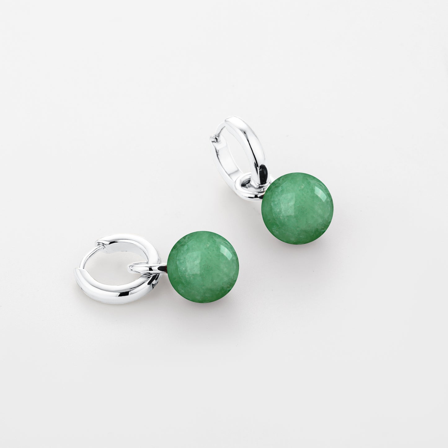 Grace Earrings Aventurine Silver