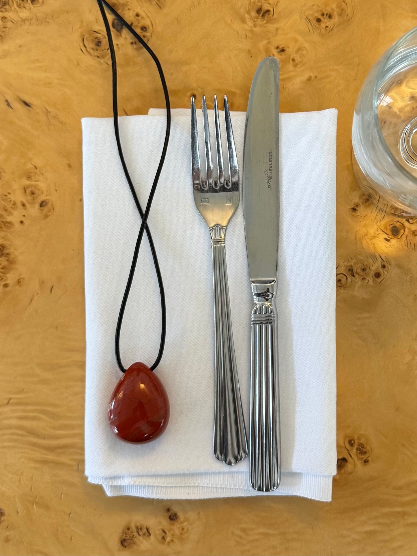 Lumi Pendant Necklace Red Jasper Stellar Whispers