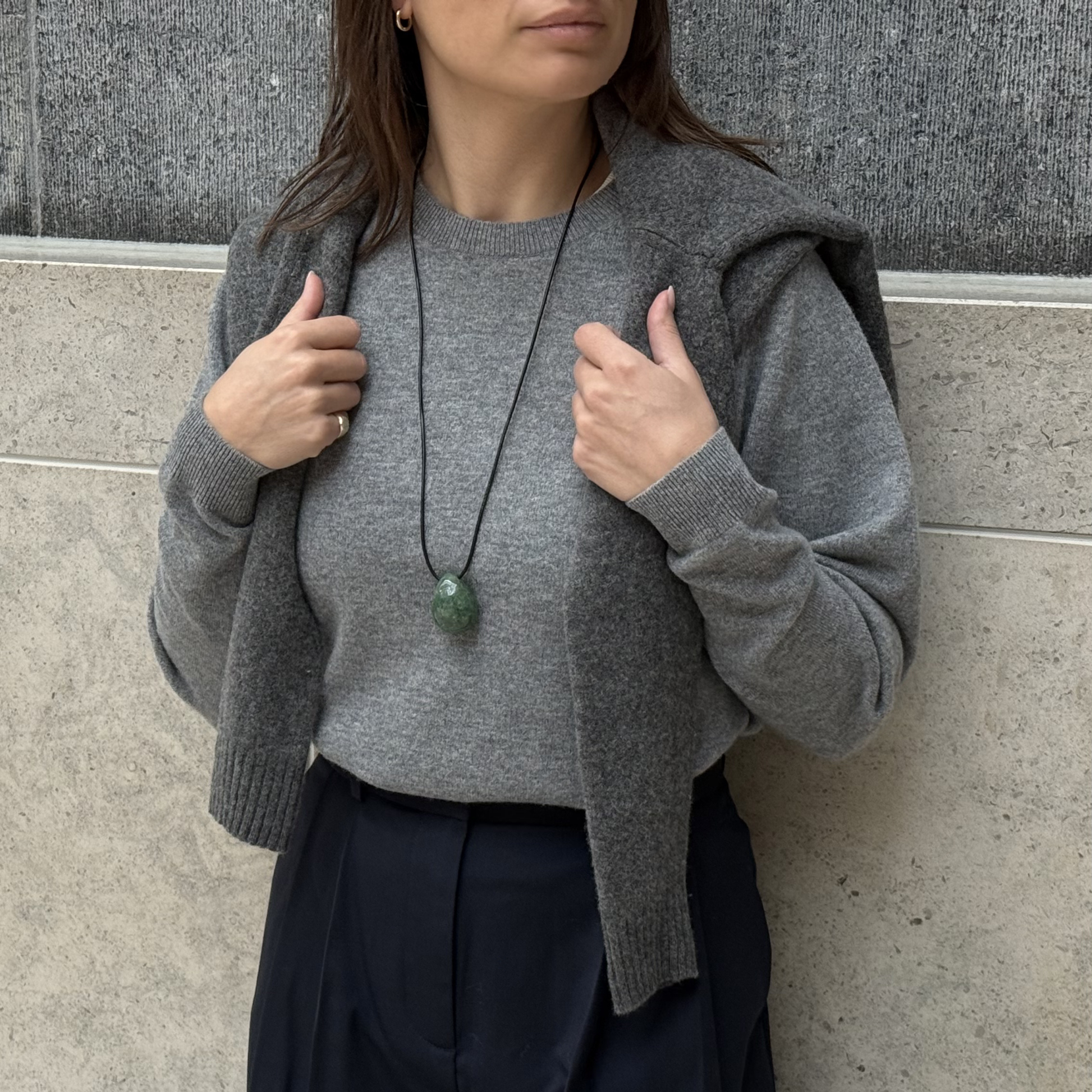 Lumi Pendant Necklace Moss Agate Stellar Whispers