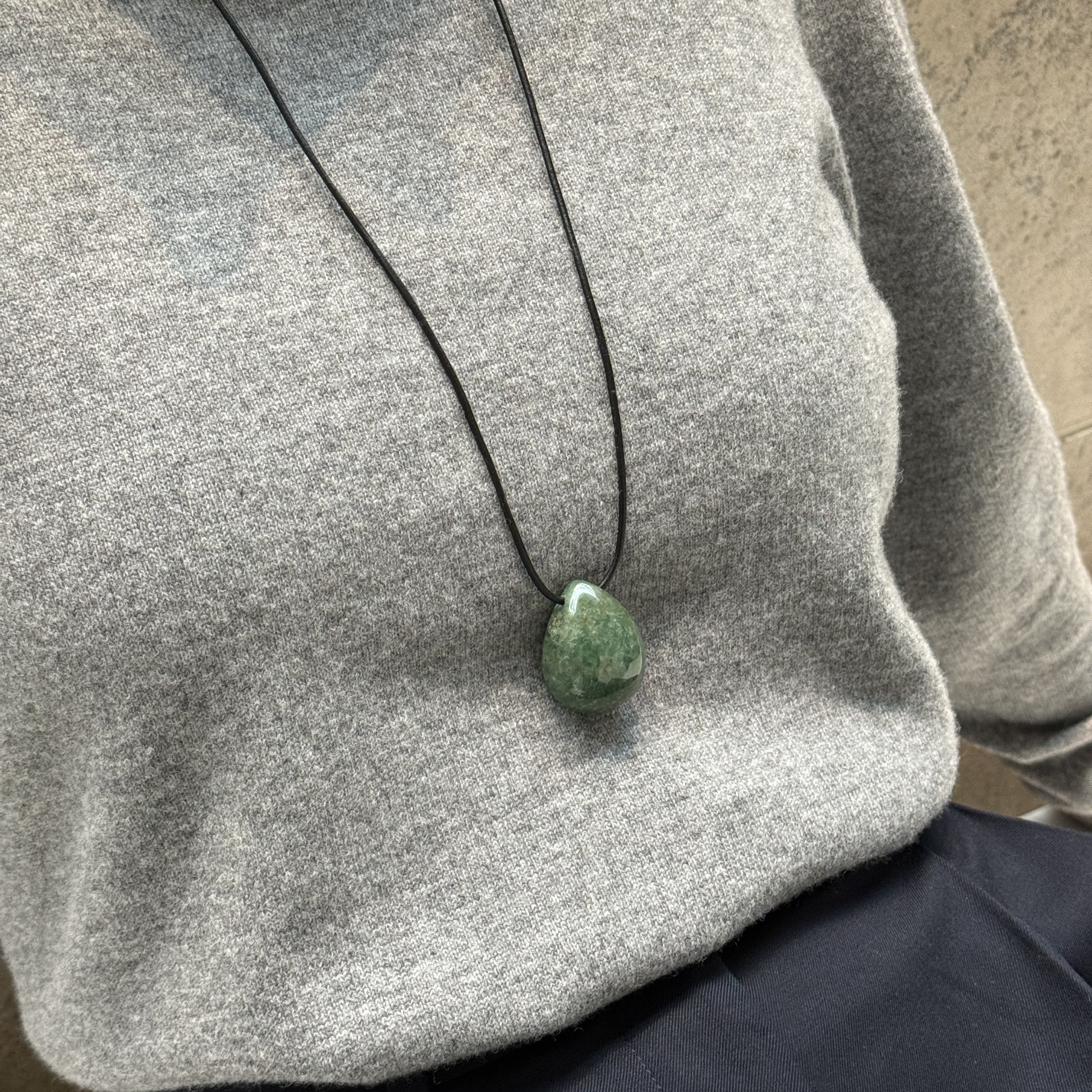 Lumi Pendant Necklace Moss Agate Stellar Whispers