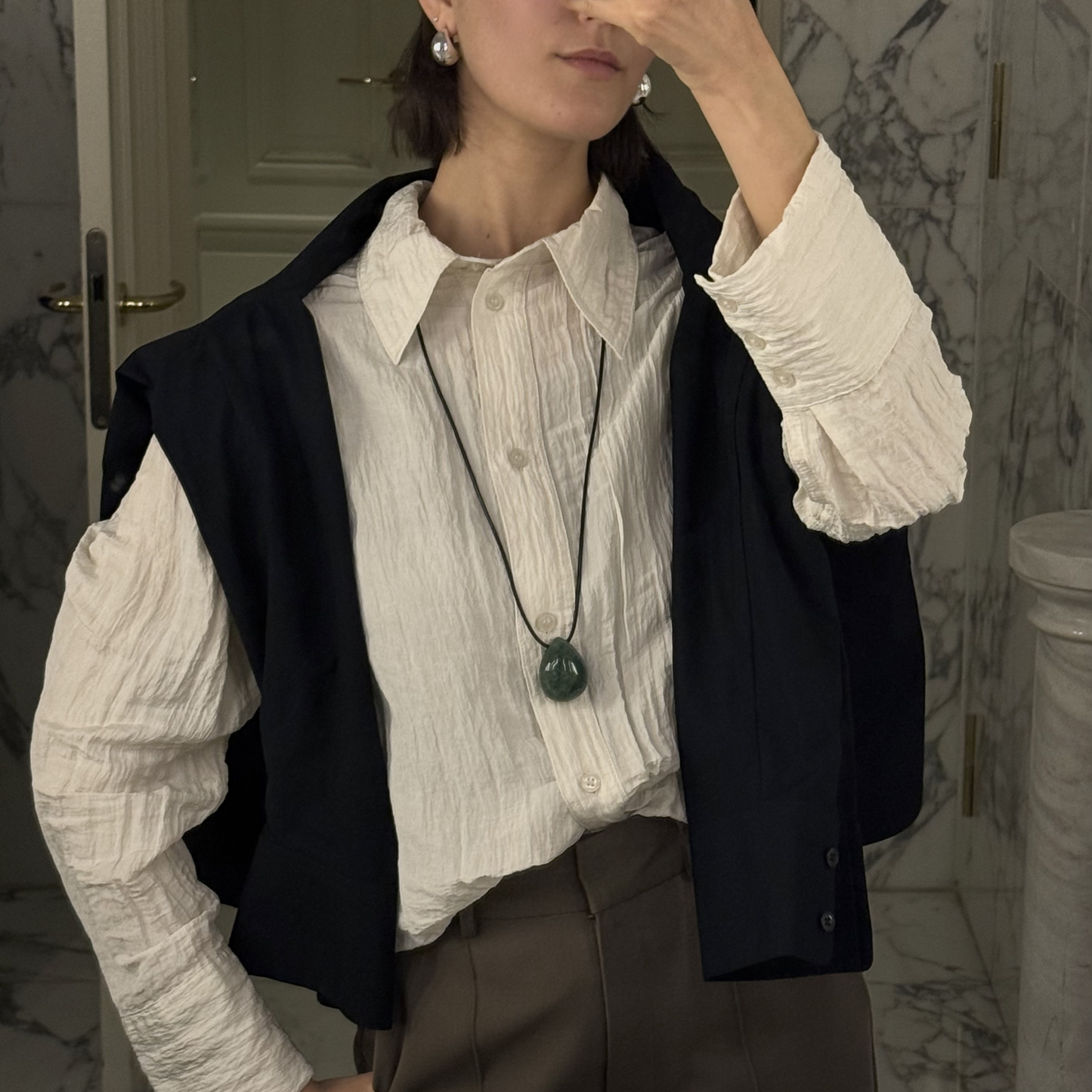 Lumi Pendant Necklace Moss Agate Stellar Whispers