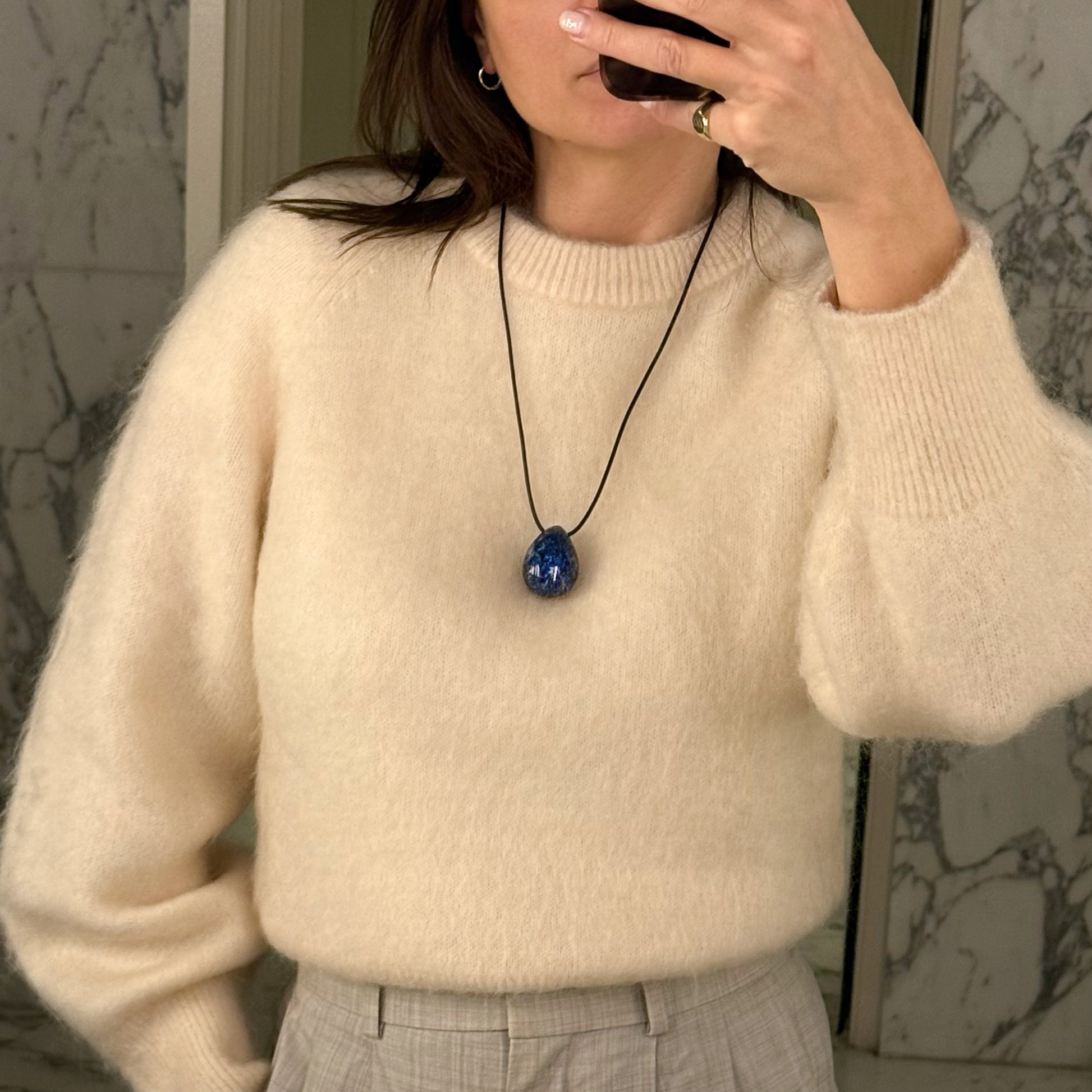 Lumi Pendant Necklace Lapis Lazuli Stellar Whispers