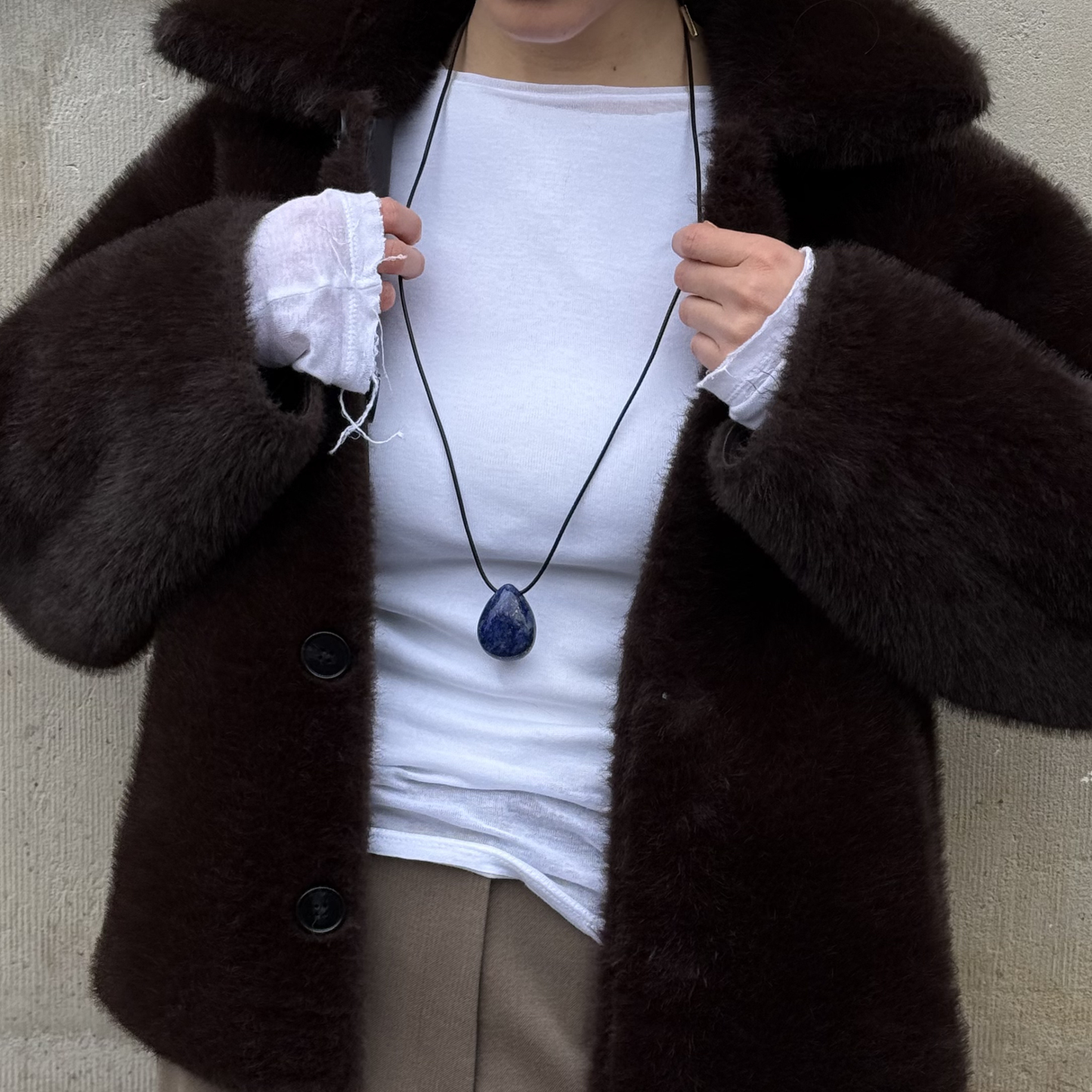 Lumi Pendant Necklace Lapis Lazuli Stellar Whispers