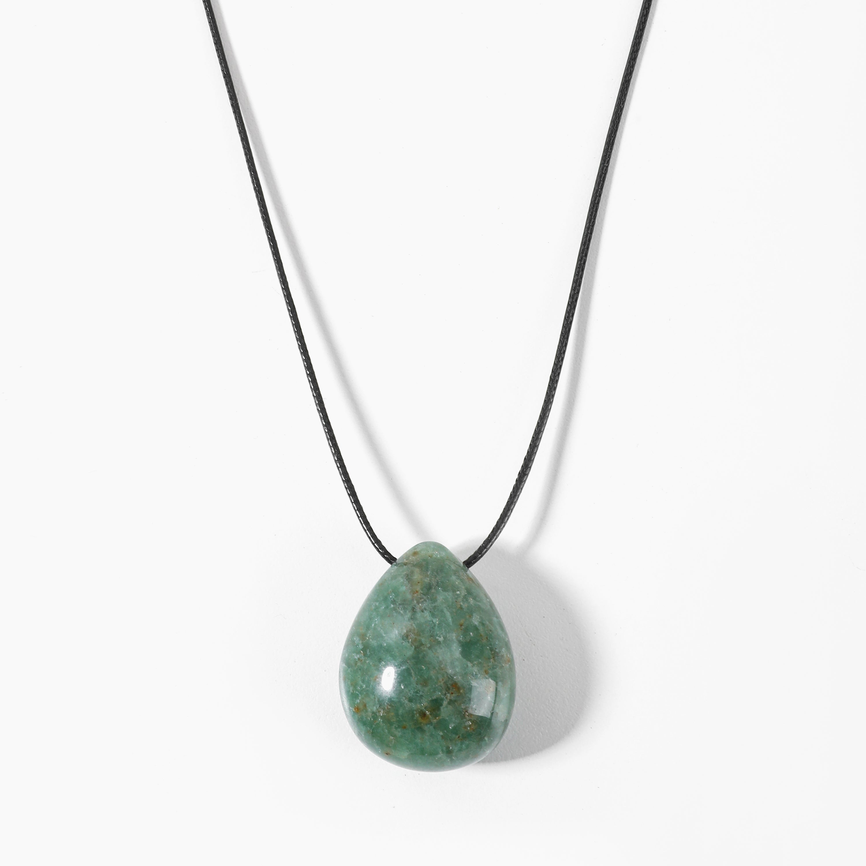 Lumi Pendant Necklace Moss Agate