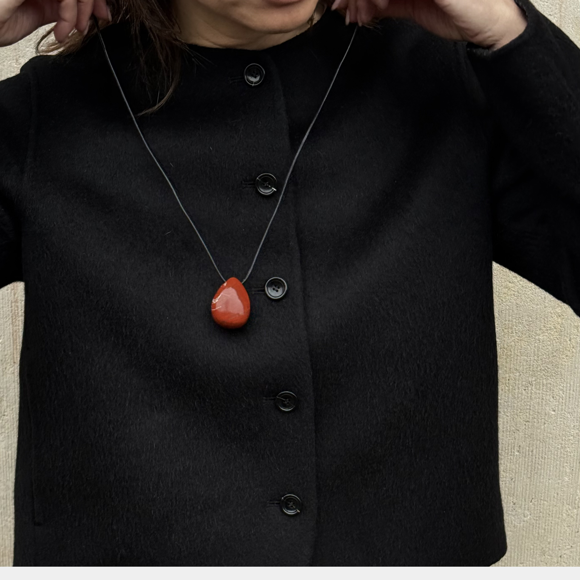 Lumi Pendant Necklace Red Jasper Stellar Whispers