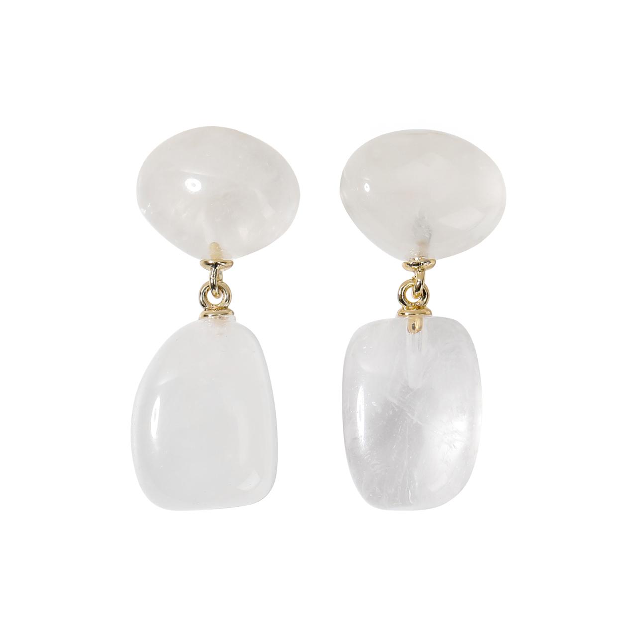 Ignite Clear Quartz Earrings Stellar Whispers