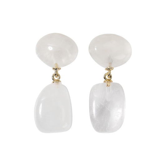 Ignite Clear Quartz Earrings Stellar Whispers