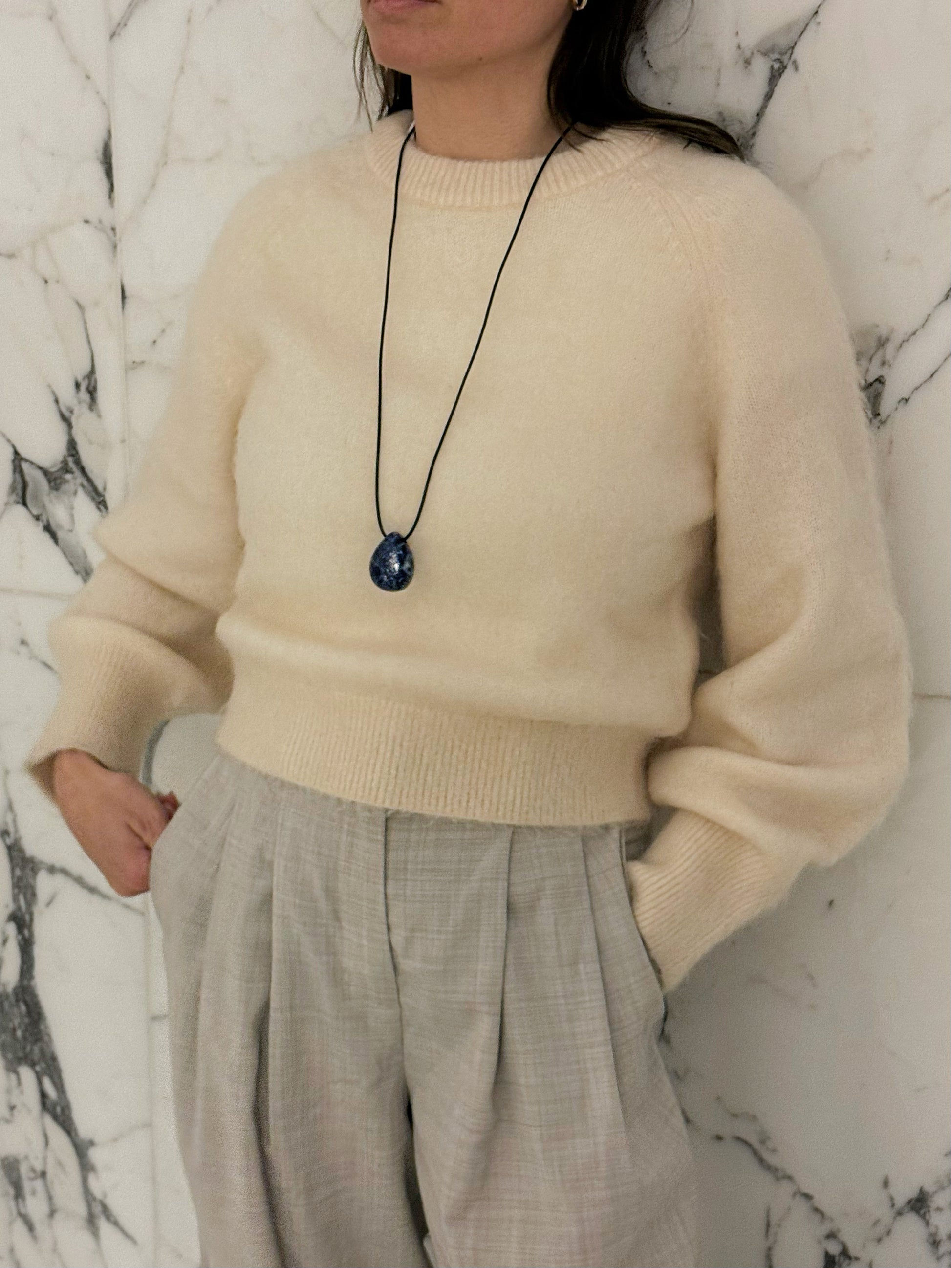 Lumi Pendant Necklace Lapis Lazuli Stellar Whispers