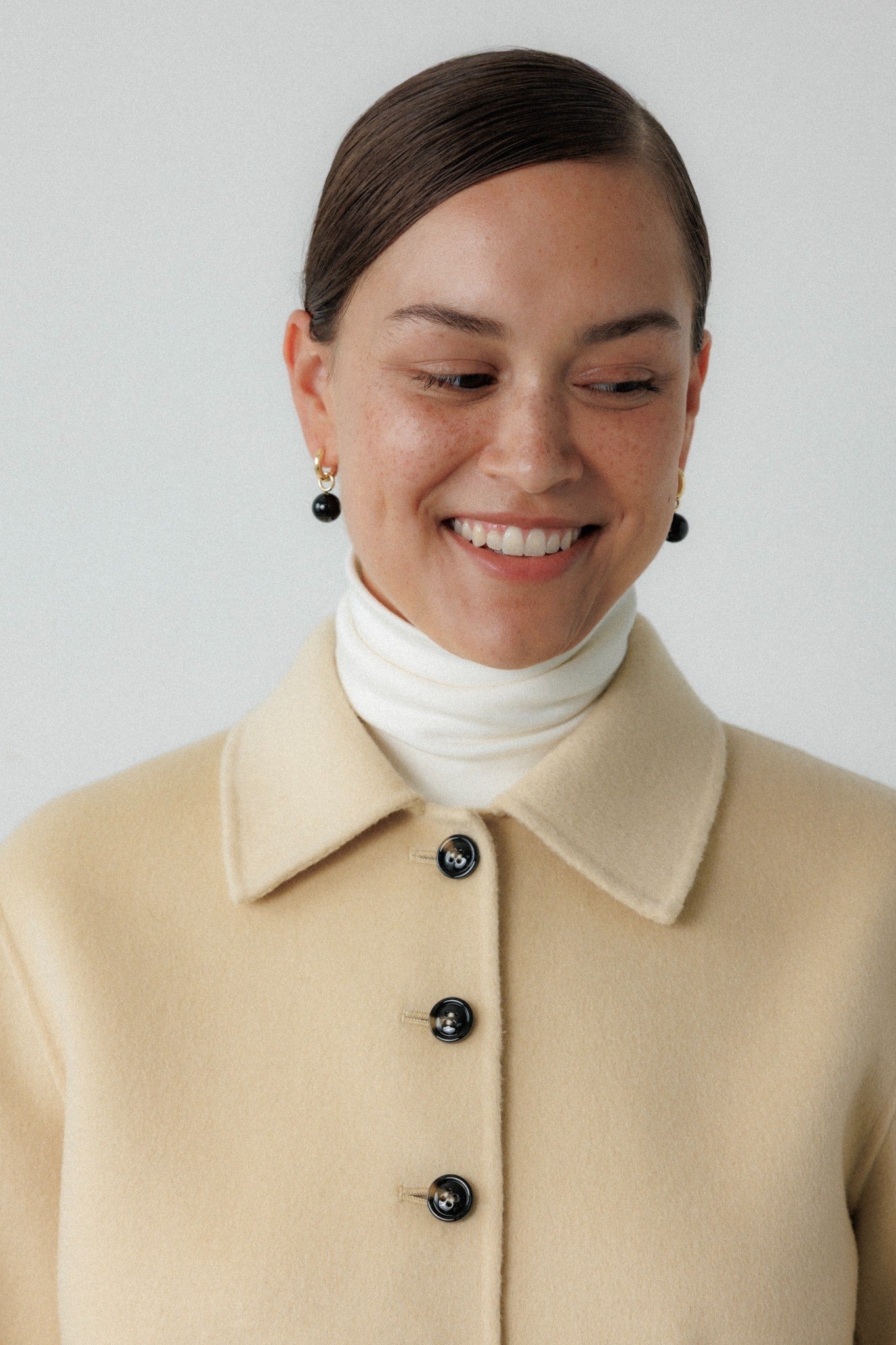 Grace Earrings Black Onyx Gold Stellar Whispers