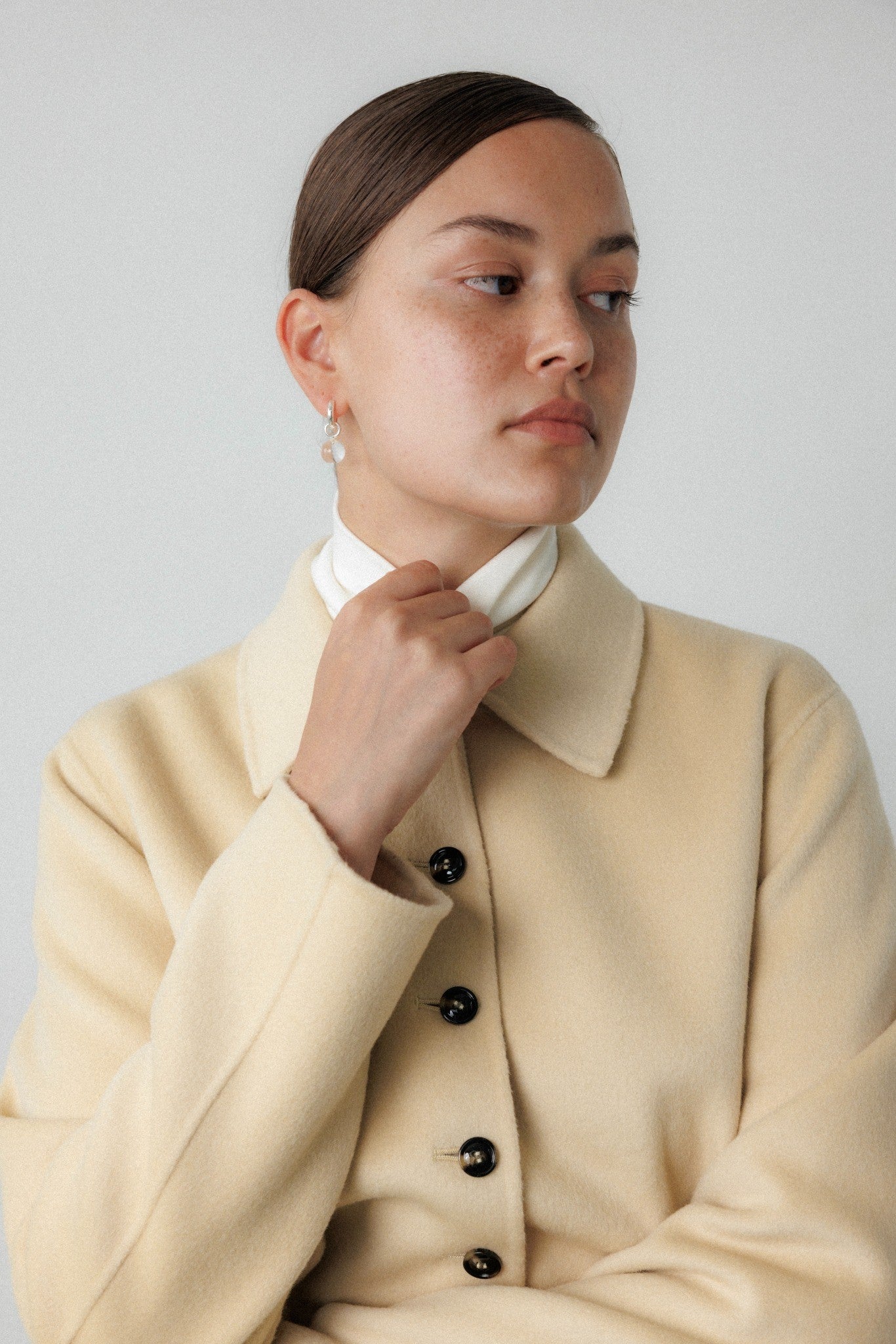 Grace Earrings Clear Quartz Gold Stellar Whispers