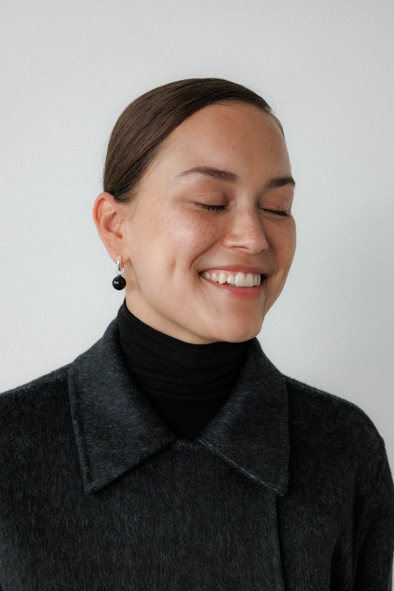 Grace Earrings Black Onyx Silver Stellar Whispers