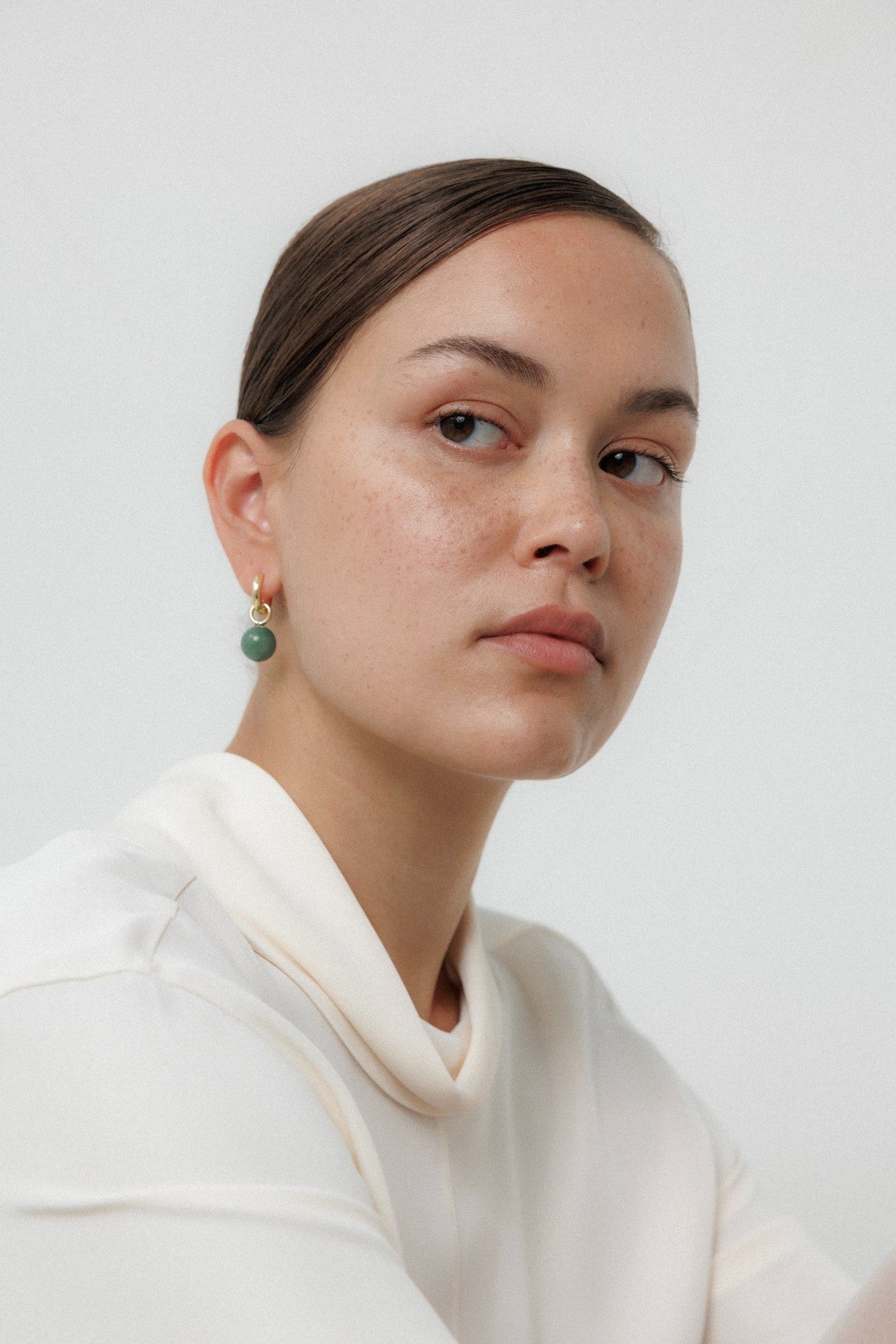 Grace Earrings Aventurine Silver Stellar Whispers