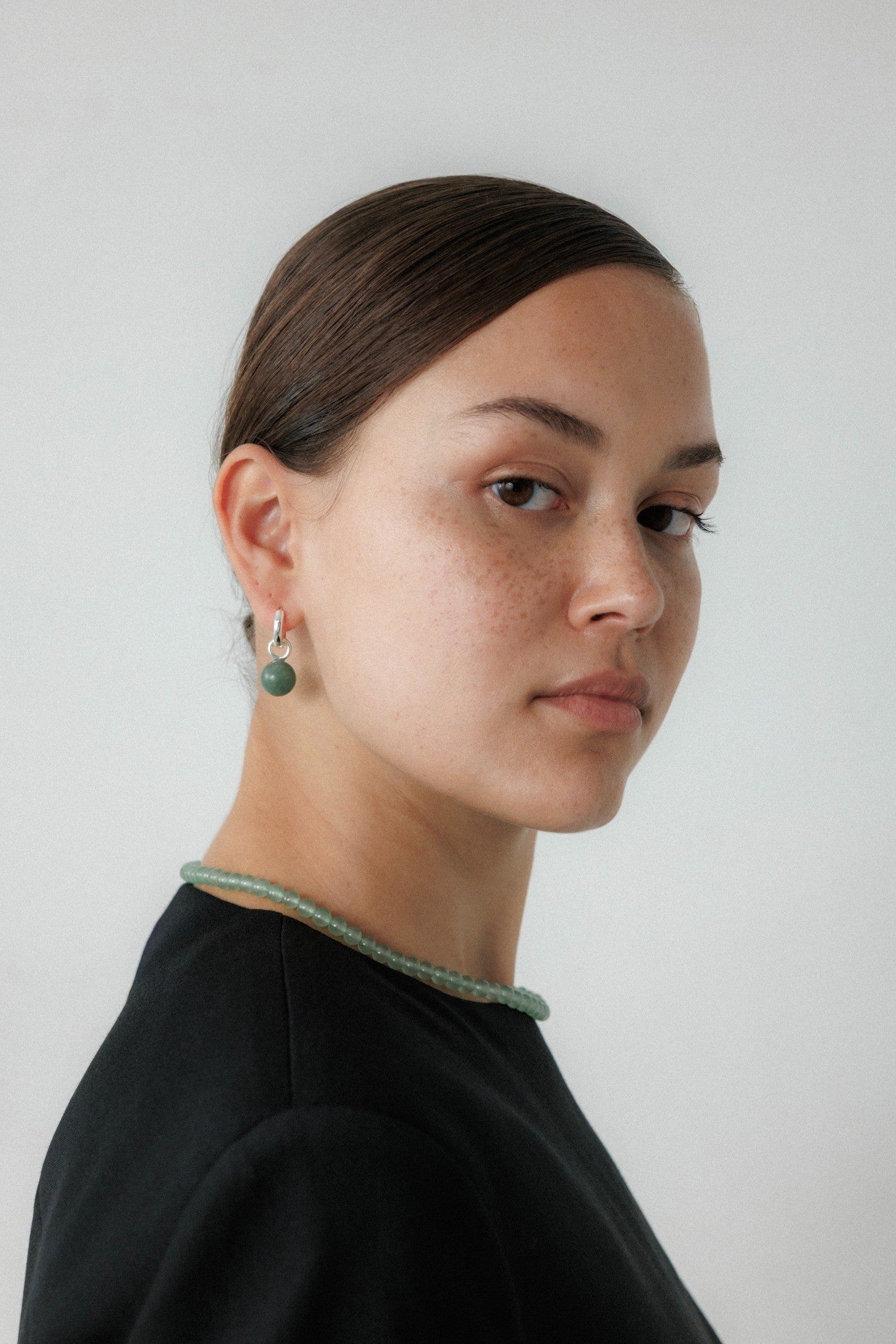 Grace Earrings Aventurine Silver Stellar Whispers