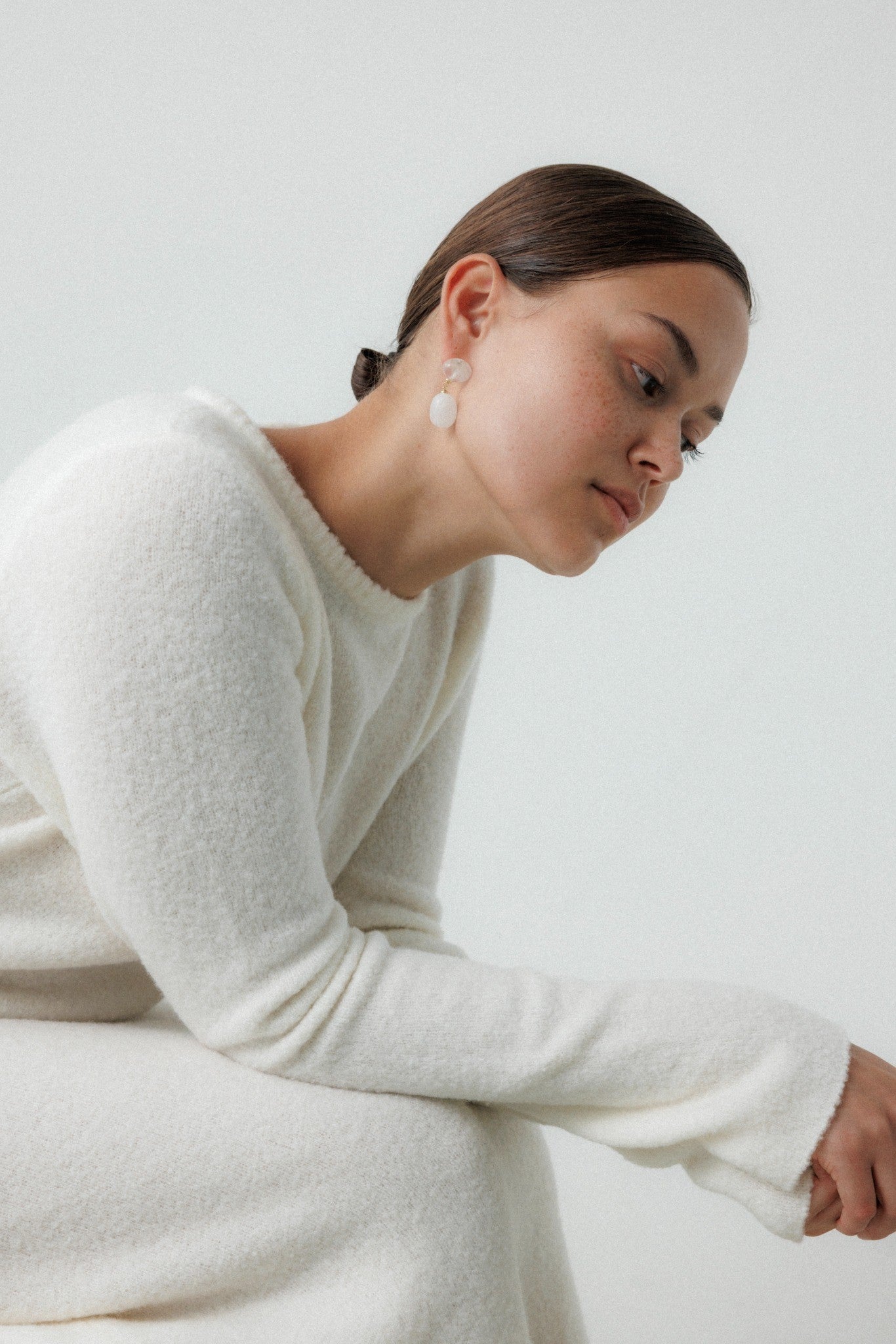 Ignite Clear Quartz Earrings Stellar Whispers
