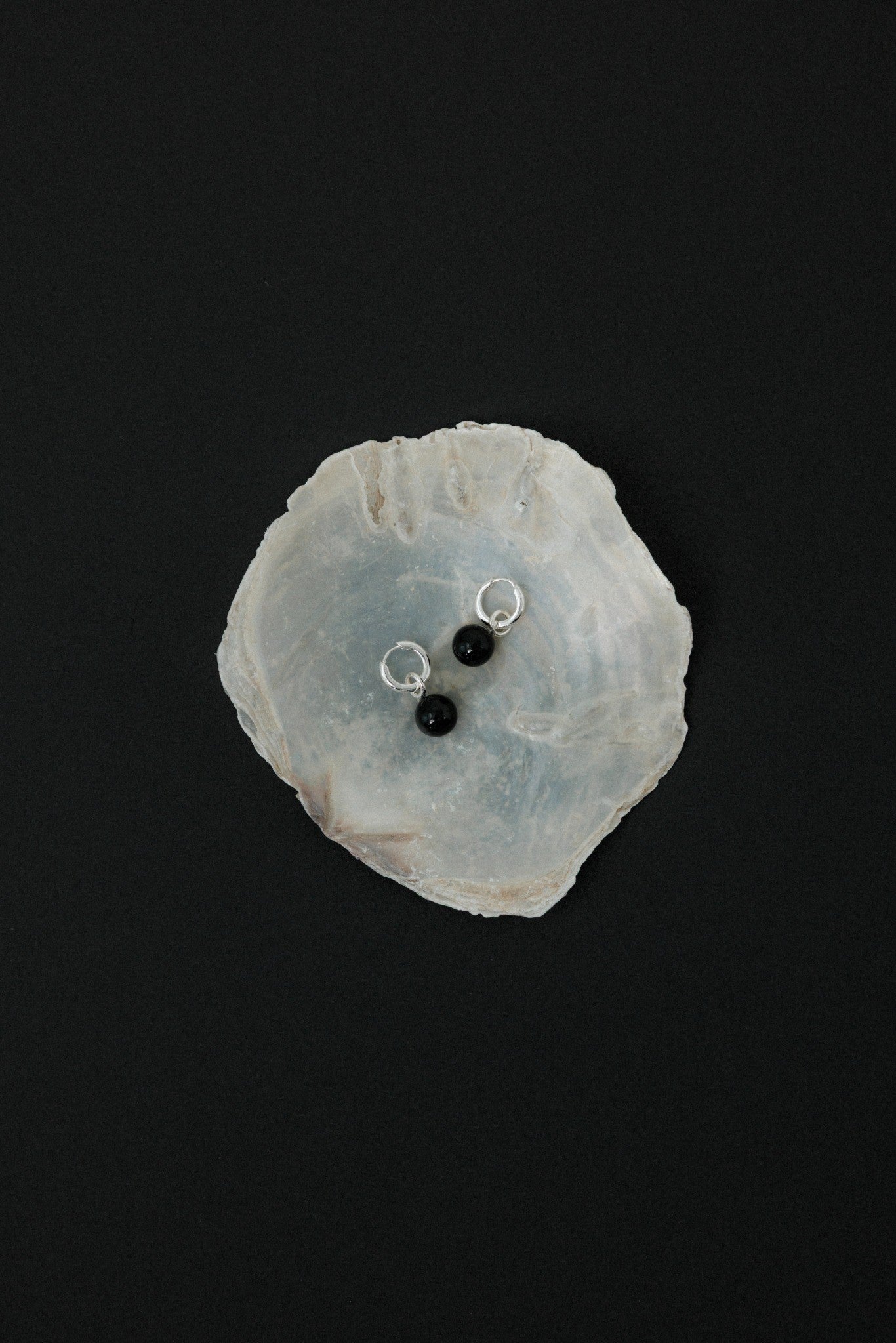 Grace Earrings Black Onyx Silver Stellar Whispers